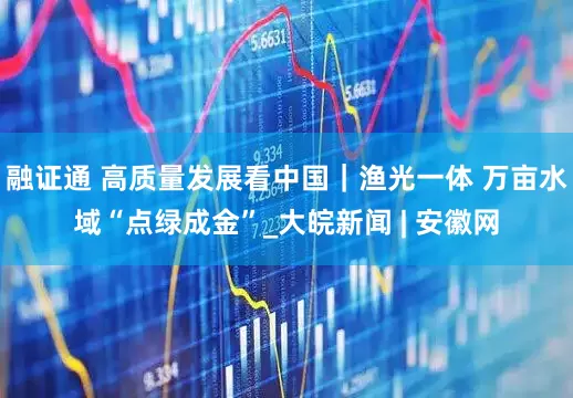 融证通 高质量发展看中国｜渔光一体 万亩水域“点绿成金”_大皖新闻 | 安徽网